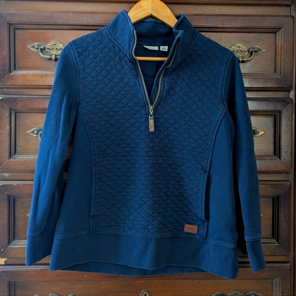 L.L.Bean Quilted Quarter Zip Sweatshirt